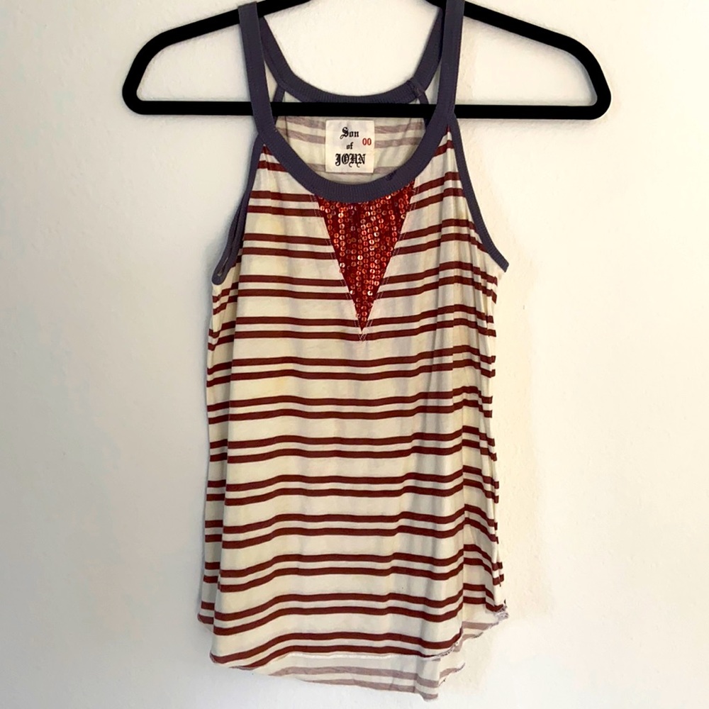 Son of John Red, White, and Blue Sequin Tank 00